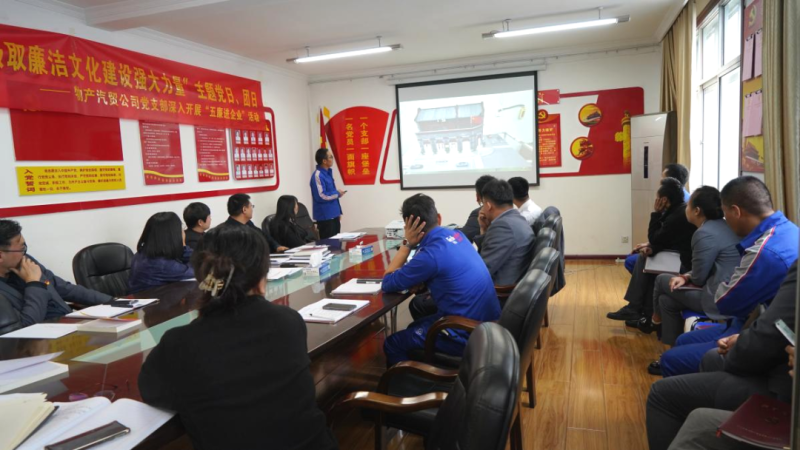 汽貿(mào)公司黨支部舉辦“從新中國成立75周年歷程中汲取廉潔文化建設強大力量”主題黨日、團日活動