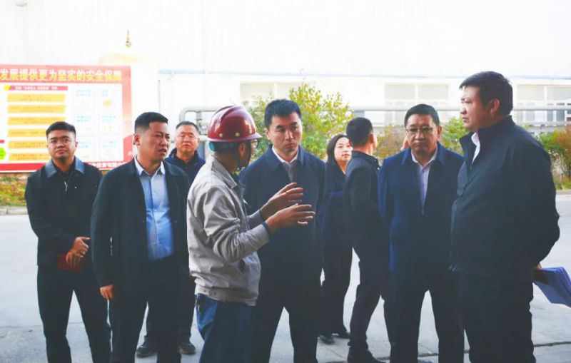 大通縣委副書記、縣長馬明旭一行蒞臨工投公司調(diào)研指導